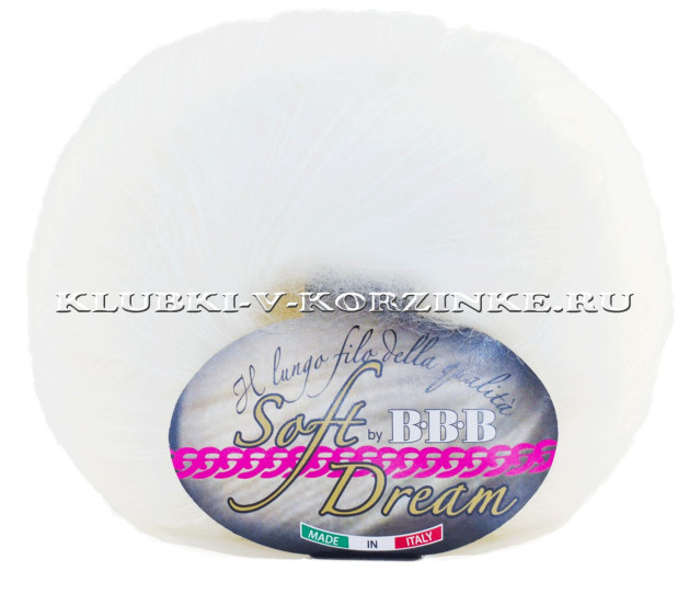 Пряжа Soft Dream BBB - (1 - Белый)
