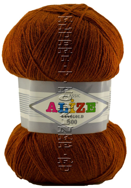 Пряжа Lanagold 800 Alize - (91 - Кирпичный)