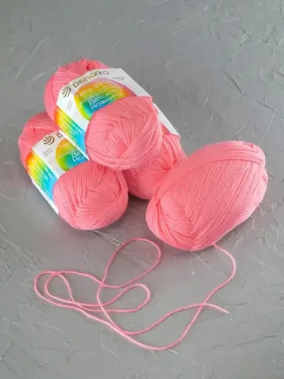 Пряжа Пехорка «Детская новинка» - (324 - Светлая азалия)