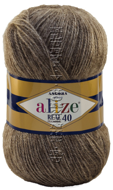 Пряжа Angora Real 40 Alize - (553 - Кофе меланж)