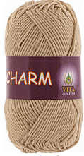 Пряжа VITA cotton &quot;CHARM&quot; - (4178 - Светло-бежевый) 50 г / 106 м100% мерсеризованный хлопок