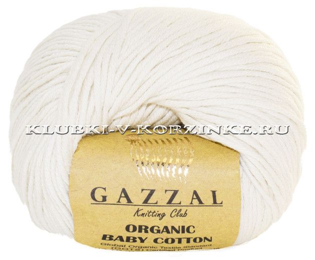 Пряжа Gazzal Organic Baby Cotton - (436 - Суровый)