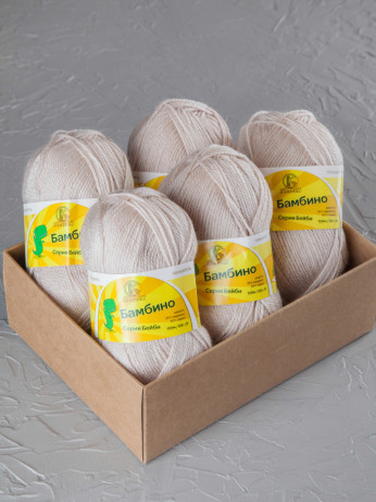 Пряжа Камтекс «Бамбино» - (188 - Топленое молоко)