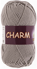Пряжа VITA cotton "CHARM" - (4179 - Серебро)