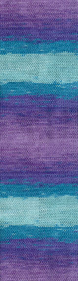 Пряжа LANAGOLD BATIK Alize - (3927 - Голубой, бирюзовый, сиреневый)