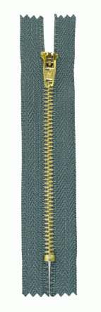 Молния металл латунь джинсовая н/р GMD-941 Gamma, тип 4, 12 см (309 - Графит)