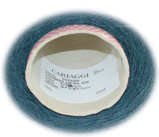 Пряжа в бобинах Cashmere 2/28 Cariaggi (0349 - Штормовое море)