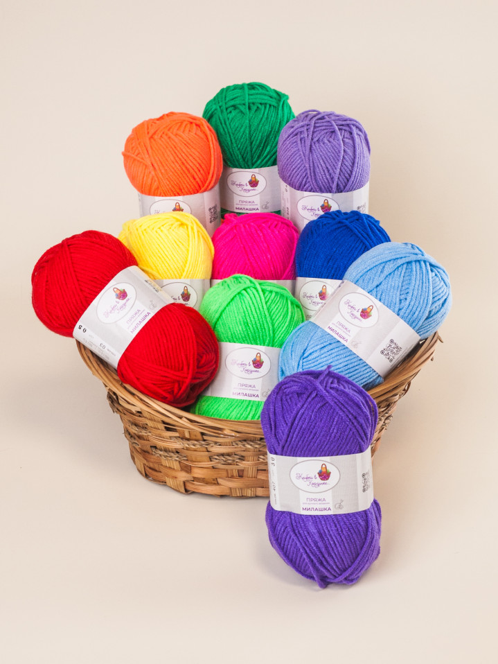 Пряжа «Милашка» набор «Радуга настроения»