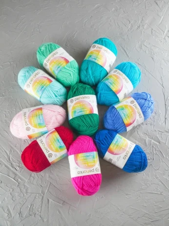 Набор пряжи Пехорка «Детская новинка» Ассорти 2