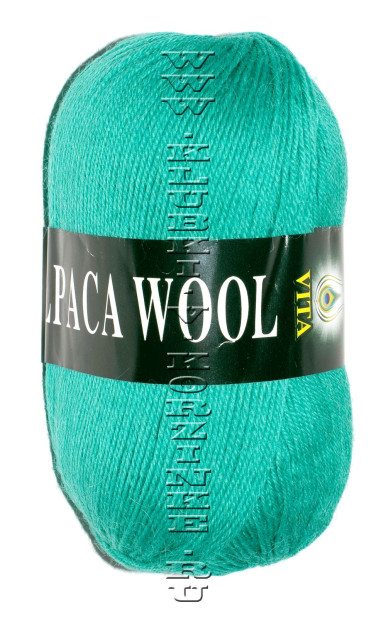 Пряжа VITA "ALPACA WOOL" - (2981 - Зеленая бирюза)