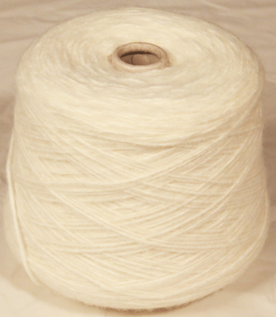 Пряжа итальянская "Alpaca" на бобинах  (Белый)