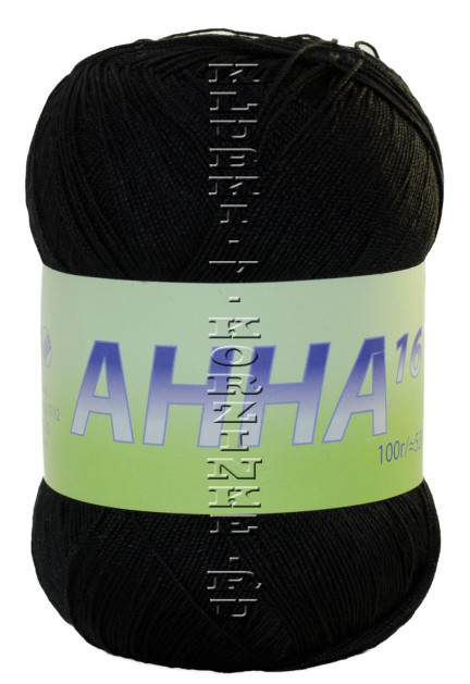 Пряжа Анна 16 Seam - (354 - Черный)