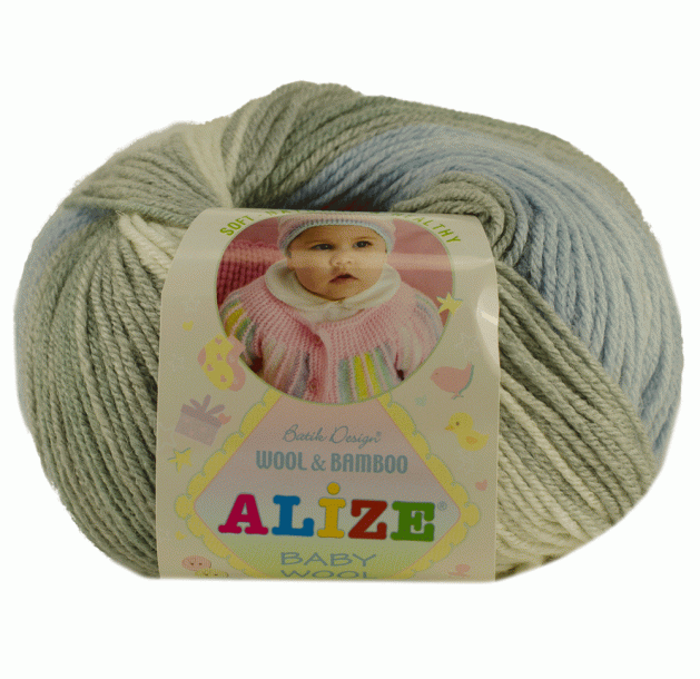 Пряжа BABY WOOL BATIK Alize - (цвет 4692)