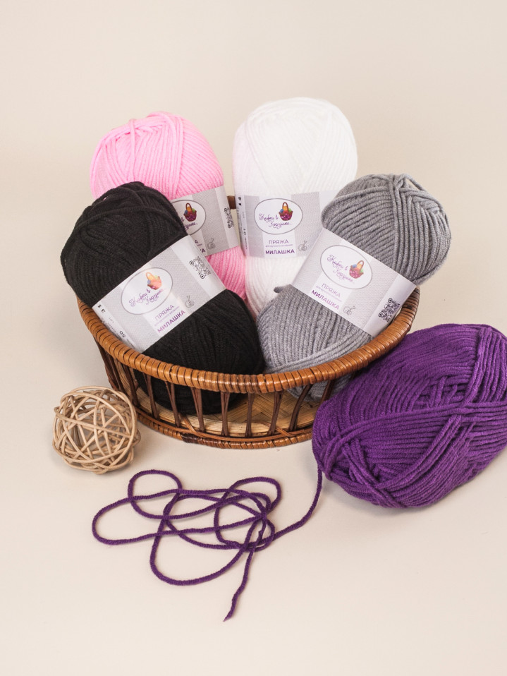 Пряжа «Милашка» набор «Французская палитра»