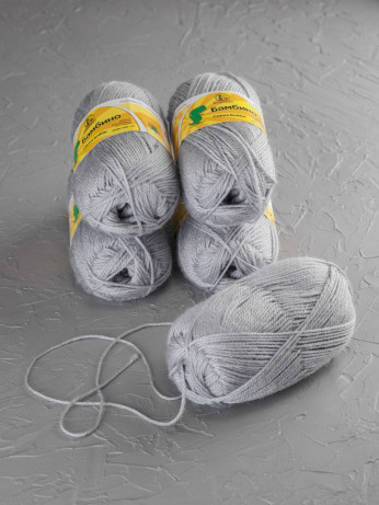 Пряжа Камтекс «Бамбино» - (008 - Серебристый)