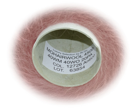 Пряжа в бобинах Mohairwool (12726 - Винтажная роза)