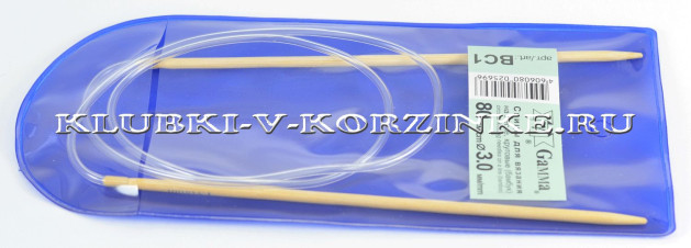 Спицы круговые бамбуковые №3, 80 см Gamma 