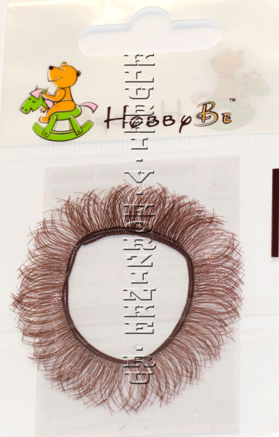 Ресницы для кукол и игрушек 12 мм (EYL-4 - коричневый)