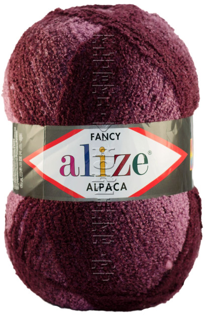 Пряжа  RAINBOW Alize - (1019 - Бордовый, розовый)
