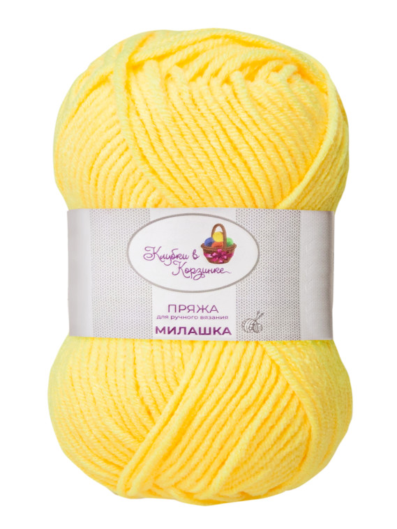 Пряжа «Милашка» - (253 - Солнечный неон)