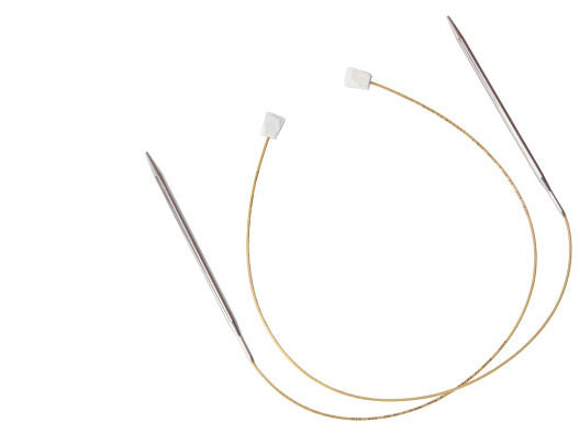 Спицы ADDI с фиксаторами на лесках №2,5  50 см, 2 шт.