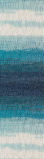 Пряжа ANGORA GOLD BATIK Alize - (1892 -Белый, синий, голубой)