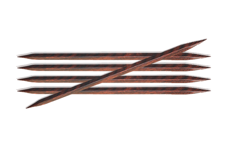 Спицы KnitPro Cubics чулочные квадратные деревянные №7, 20 см (арт.25118)