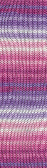 Пряжа DIVA MISSISIPI Alize - (3727 - Белый, розовый, сиреневый)