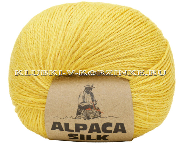 Пряжа Alpaca Silk (4249 - Шафран)