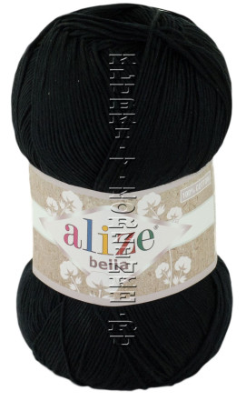 Пряжа Bella 100 Alize - (60 - Чёрный)