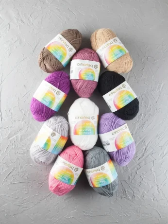 Набор пряжи Пехорка «Детская новинка» Ассорти 4