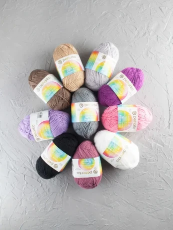 Набор пряжи Пехорка «Детская новинка» Ассорти 4