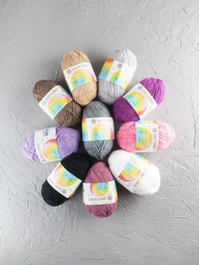 Набор пряжи Пехорка «Детская новинка» Ассорти 4