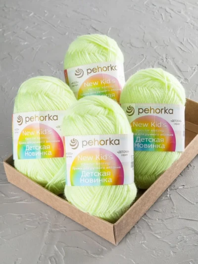 Пряжа Пехорка «Детская новинка» - (725 - Солнечный)