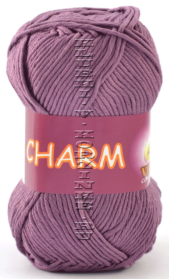 Пряжа VITA cotton &quot;CHARM&quot; - (4195 - Пыльная сирень)