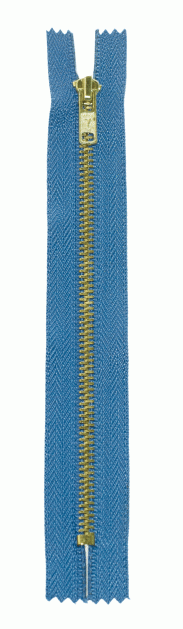 Молния металл латунь джинсовая н/р GMD-941 Gamma, тип 4, 18 см (213 - Синий)