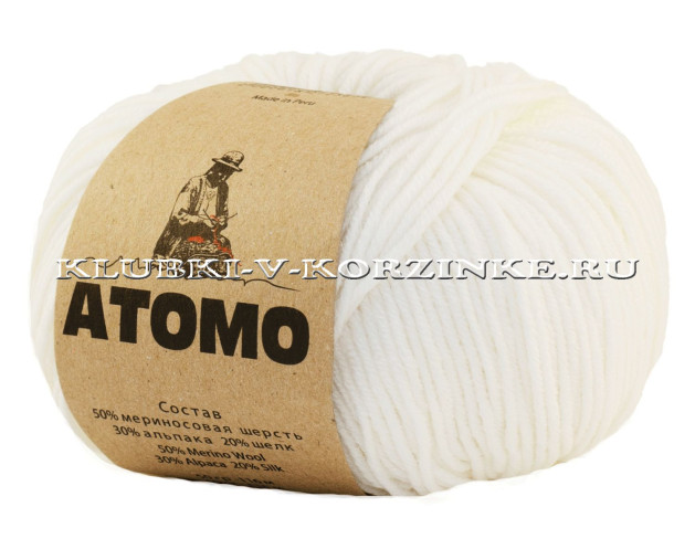 Пряжа Atomo (5819 - Белый)