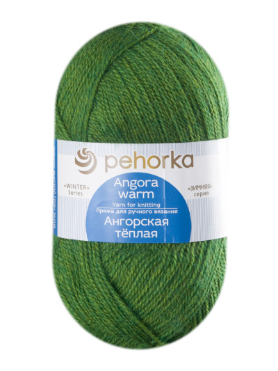 Пряжа Пехорка «Ангорская теплая» - (119 - Горох)