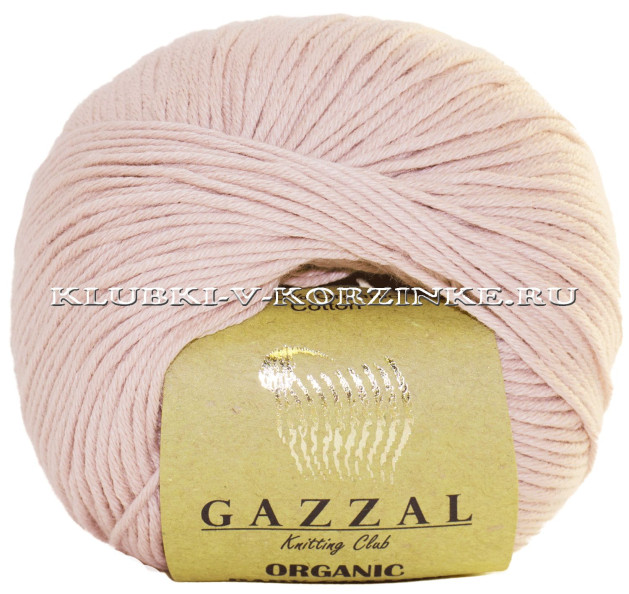 Пряжа Gazzal Organic Baby Cotton - (416 - Пудра)