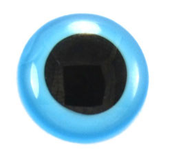 Глаза кристальные с шайбой HobbyBe d 4,5 мм (CRE-4-5 - голубой)