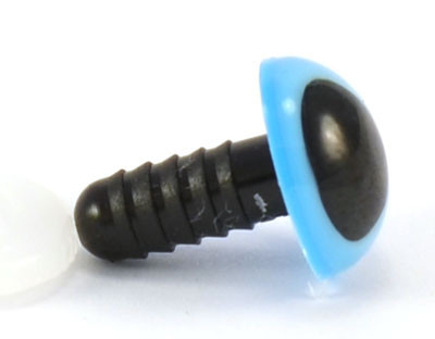 Глаза кристальные с шайбой HobbyBe d 4,5 мм (CRE-4-5 - голубой)