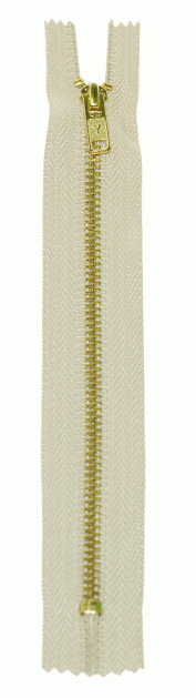 Молния металл латунь джинсовая н/р GMD-941 Gamma, тип 4, 18 см (297 - Слон.кость)
