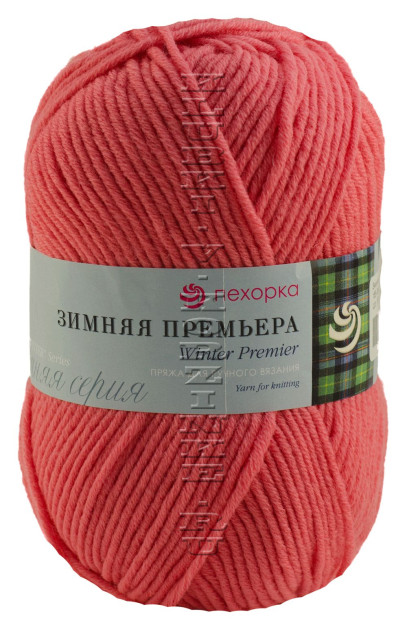 Пряжа Пехорка «Зимняя премьера» - (185 - Земляника)