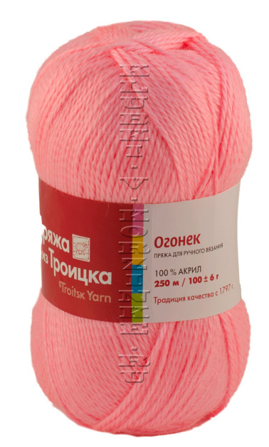 Пряжа Троицкая «Огонек» - (3589 - Миндальный)