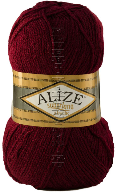 Пряжа Superlana Zincir Alize - (57 - Бордовый)