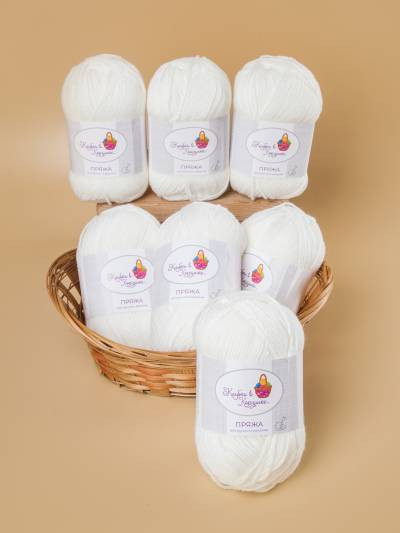 Пряжа «Алетта» - (01 - Белый)