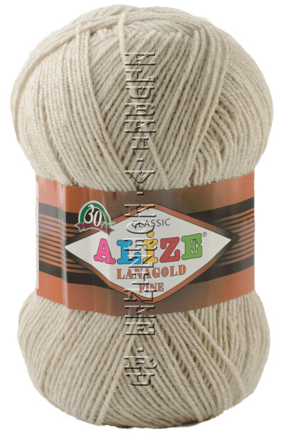 Пряжа Lanagold Fine Alize - (152 - Беж меланж)