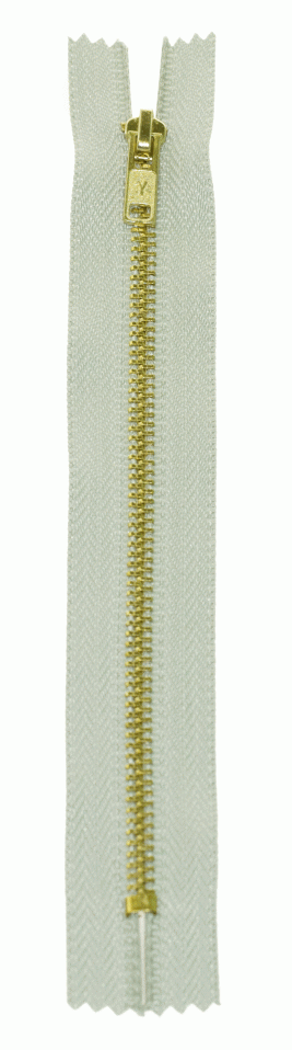 Молния металл латунь джинсовая н/р GMD-941 Gamma, тип 4, 18 см (300 - Св.серый)