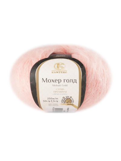 Пряжа Камтекс «Мохер Голд» - (132 - Нежная роза)
