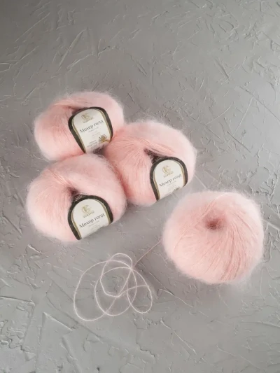 Пряжа Камтекс «Мохер Голд» - (132 - Нежная роза)